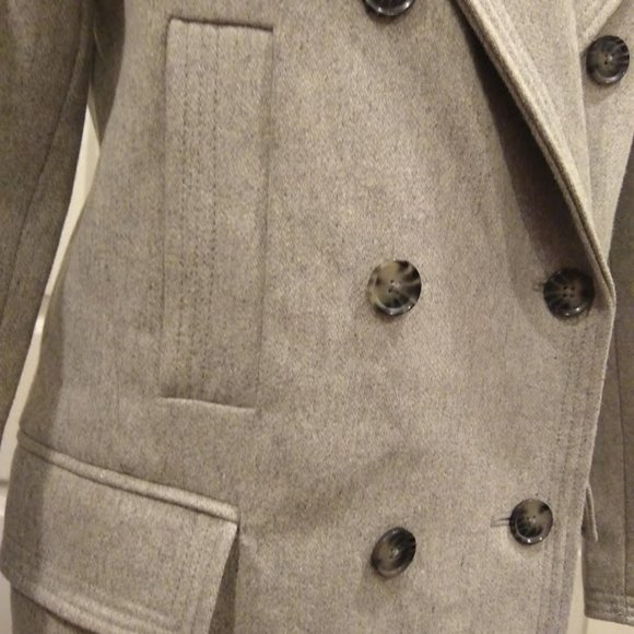 Banana Republic Heavy Wool Blend Coat size Small - Picture 2 of 6